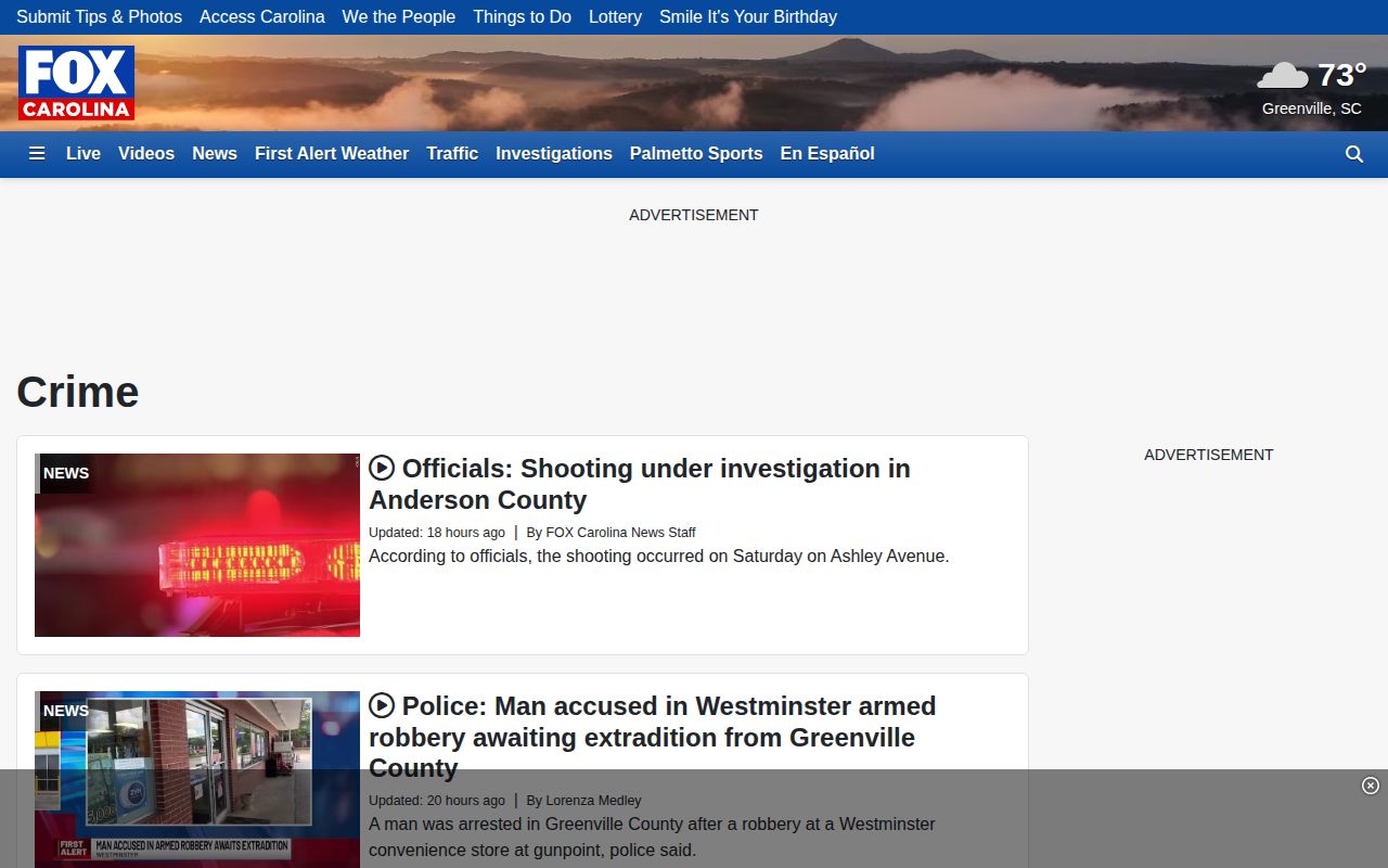 Greenville County crime news category on FOX Carolina